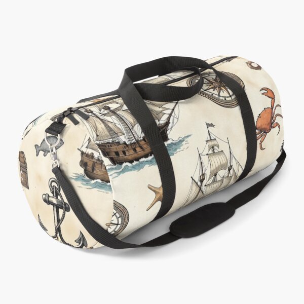 Item preview, Vintage Nautical Ships and Anchors Pattern designed and sold by SassyArtistry.