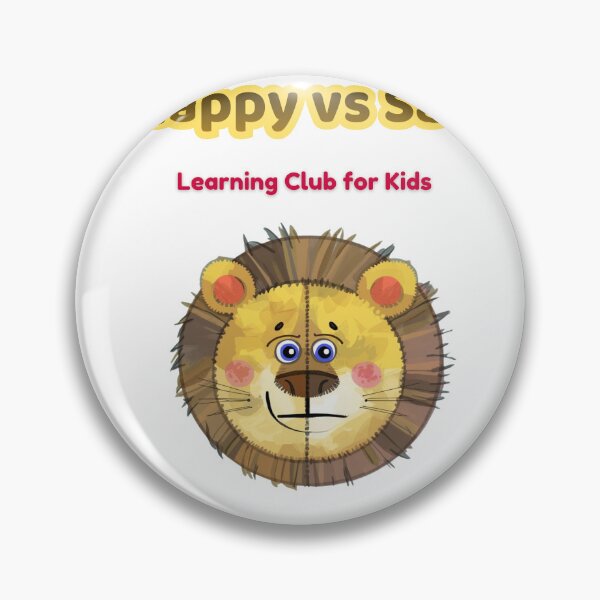 Item preview, Happy vs Sad – Emotions Learning for Kids | Cute Lion Design designed and sold by AME Kids Designs.