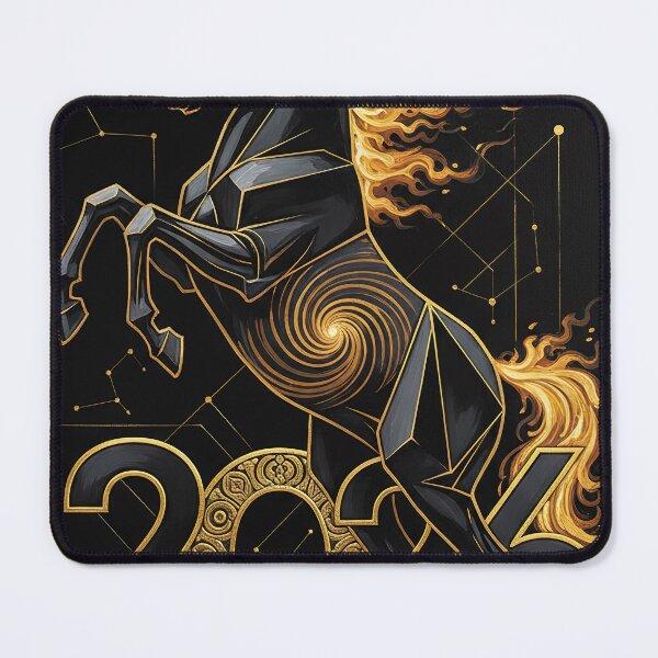 Item preview, Fiery Horse 2026 design, geometric, ornate, ornamental, dynamic designed and sold by 4Seasons.
