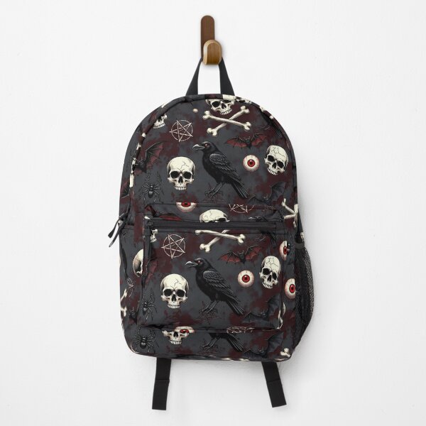 Item preview, Dark Gothic Skulls and Ravens Pattern designed and sold by SassyArtistry.