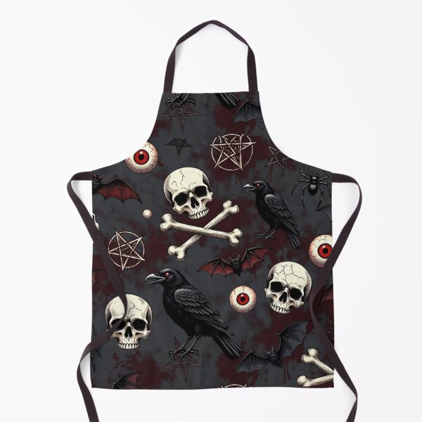 Item preview, Dark Gothic Skulls and Ravens Pattern designed and sold by SassyArtistry.