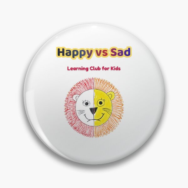 Item preview, Happy vs Sad – Cute Lion Emotions | Learning Club for Kids designed and sold by AME Kids Designs.