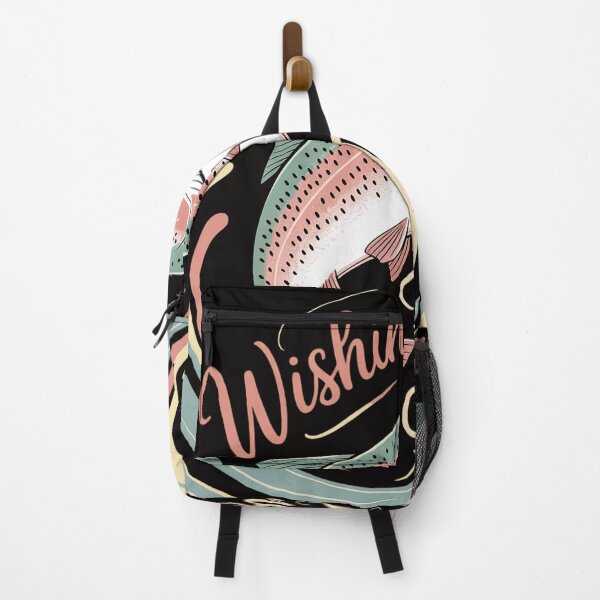 Item preview, WISHING I WAS FISHING Rainbow Trout Salmon Sport Fish designed and sold by margaridroso.