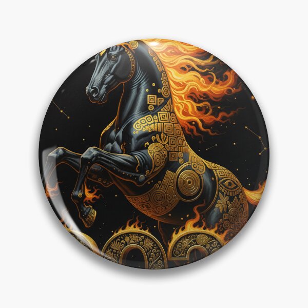 Item preview, Fiery Horse 2026 design, geometric, ornate, ornamental, dynamic designed and sold by 4Seasons.