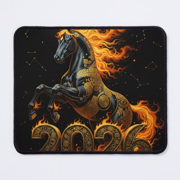 Item preview, Fiery Horse 2026 design, geometric, ornate, ornamental, dynamic designed and sold by 4Seasons.