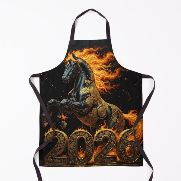 Item preview, Fiery Horse 2026 design, geometric, ornate, ornamental, dynamic designed and sold by 4Seasons.