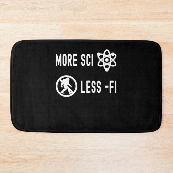 Item preview, Funny Nerdy More Sci Less Fi Science Education Teacher White Text designed and sold by MathWare MathClips.