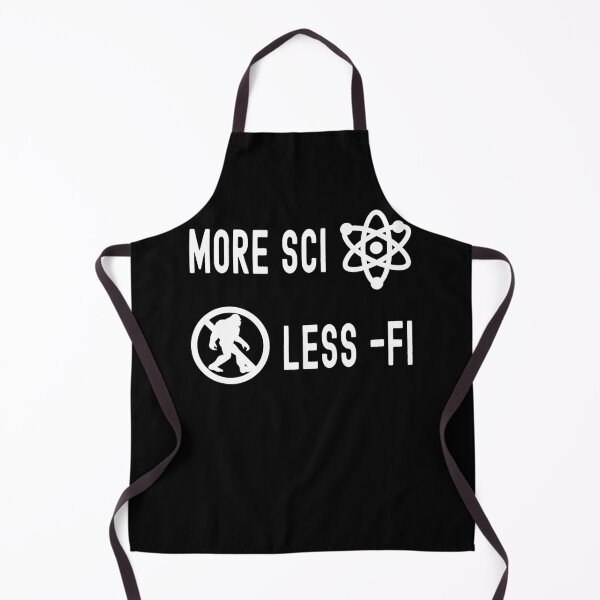 Item preview, Funny Nerdy More Sci Less Fi Science Education Teacher White Text designed and sold by MathWare MathClips.