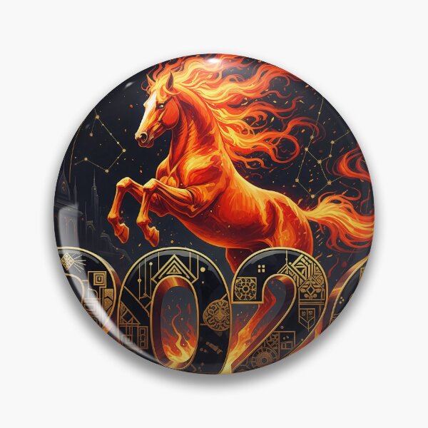 Item preview, Fiery Horse 2026 design, geometric, ornate, ornamental, dynamic designed and sold by 4Seasons.