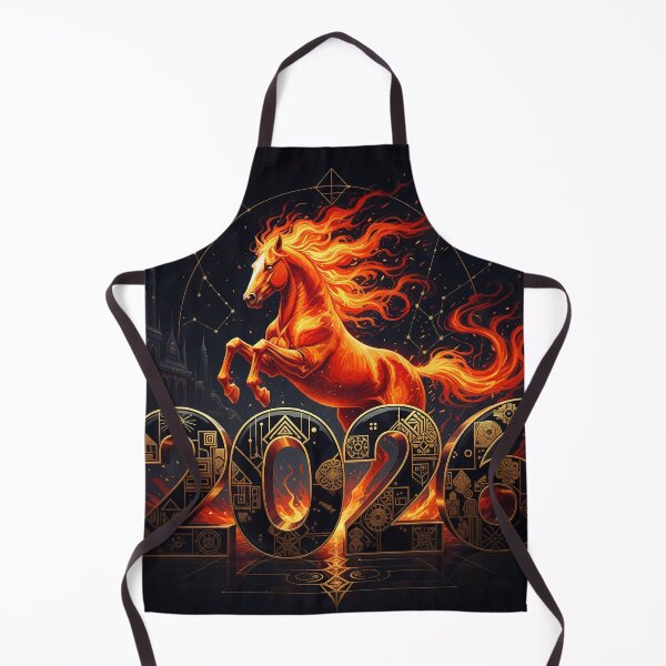 Item preview, Fiery Horse 2026 design, geometric, ornate, ornamental, dynamic designed and sold by 4Seasons.