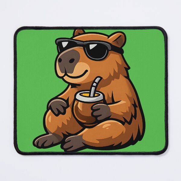 Item preview, Mate Time Capybara designed and sold by KawaiiOrbit.