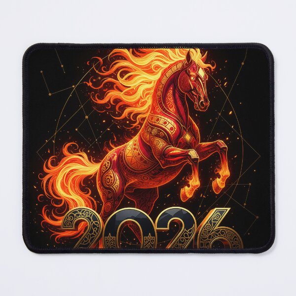 Item preview, Fiery Horse 2026 design, geometric, ornate, ornamental, dynamic designed and sold by 4Seasons.