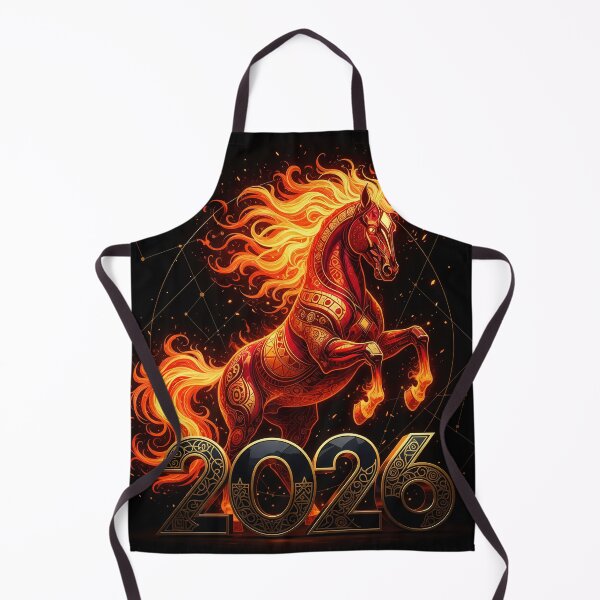 Item preview, Fiery Horse 2026 design, geometric, ornate, ornamental, dynamic designed and sold by 4Seasons.