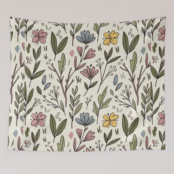 Item preview, Delicate Wildflower Botanical Pattern designed and sold by SassyArtistry.