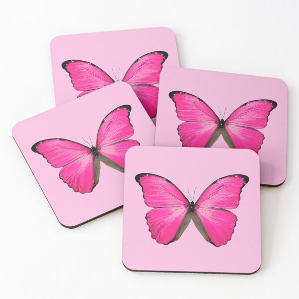 Item preview, Pink Butterfly Pastel Pink Background designed and sold by ParisPoet.