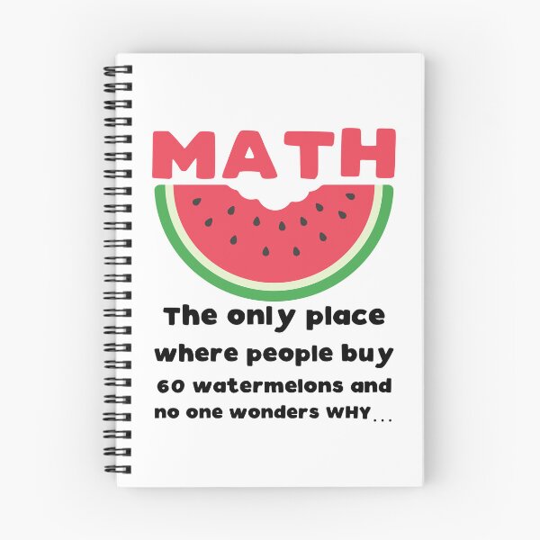 Item preview, Funny Nerdy Math The Only Place Where People Buy 60 Watermelons and No Wonders Why Teacher Black Text designed and sold by MathWare MathClips.