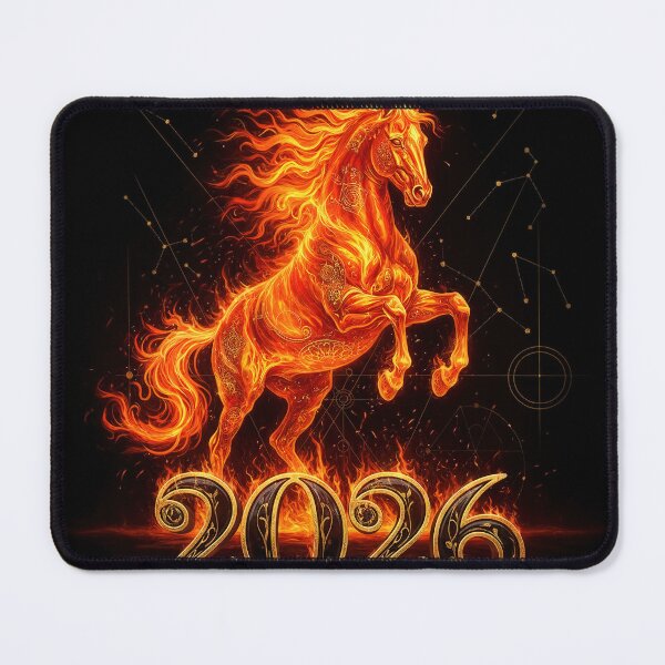Item preview, Fiery Horse 2026 design, geometric, ornate, ornamental, dynamic designed and sold by 4Seasons.