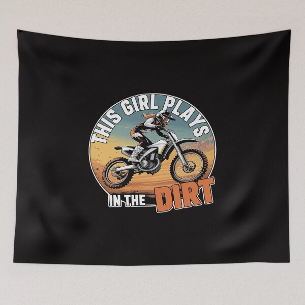 Item preview, This Girl Plays in the Dirt Biking Girls Dirt Bike designed and sold by margaridroso.