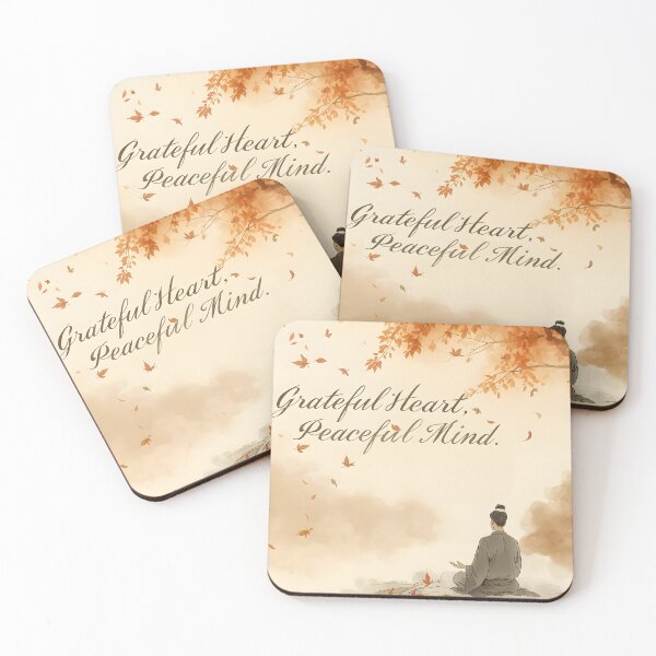 Item preview, Grateful Heart, Peaceful Mind: Zen Autumn Tranquility designed and sold by VibranPalette.