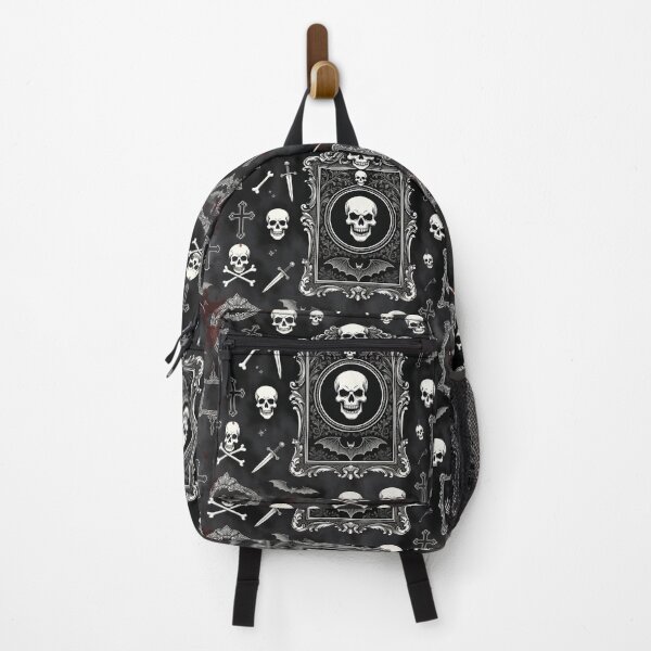 Artikelvorschau, Gothic-Totenkopf-Rahmenmuster entworfen und verkauft von SassyArtistry.