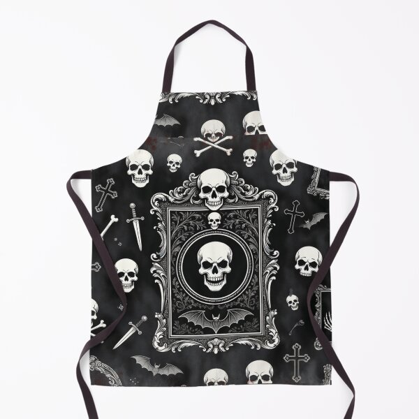 Artikelvorschau, Gothic-Totenkopf-Rahmenmuster entworfen und verkauft von SassyArtistry.
