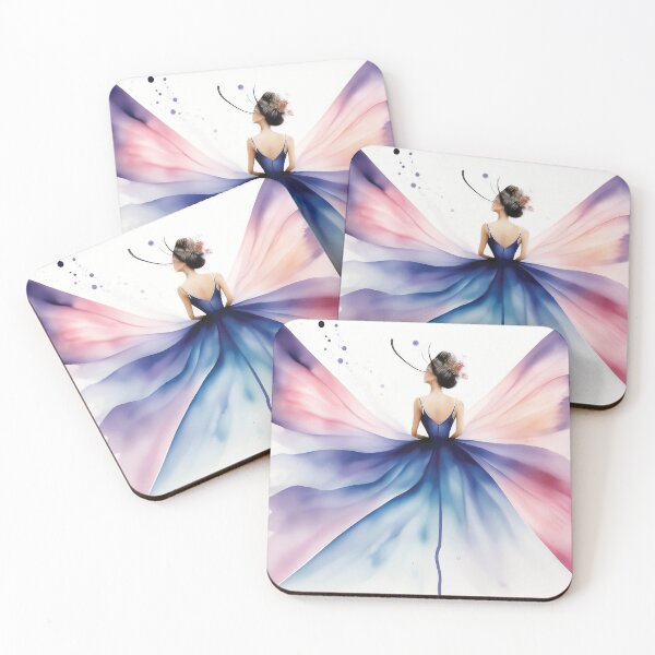 Item preview, Butterfly Elegance: Dreamy Gown Silhouette designed and sold by Foxglovers Studio .