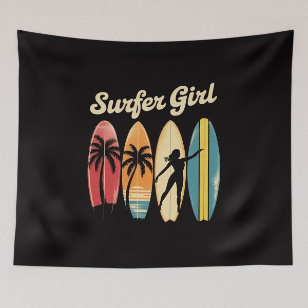 Item preview, Surfer Girl Surfboard Surfing Women Girls Surf Ocean Surfing designed and sold by margaridroso.