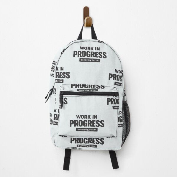 Item preview, Work In Progress – Becoming Better Motivational Quote Design designed and sold by artofProduct.