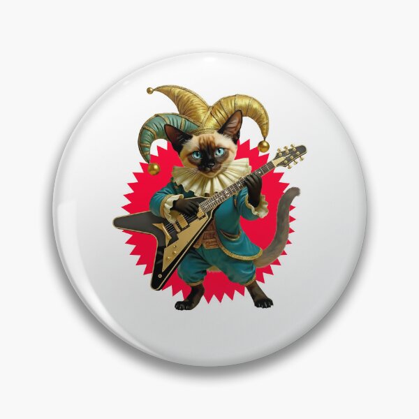Item preview, Joker Tomcat with Flying V Guitar designed and sold by the art of cats and pets.