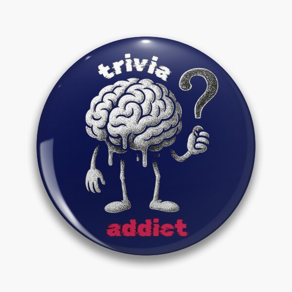 Item preview, Trivia Addict Funny Brain Pun designed and sold by SharpThreadZ.