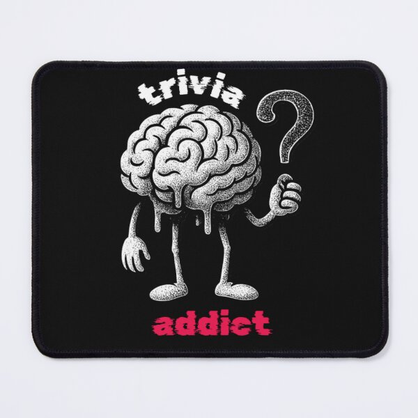 Item preview, Trivia Addict Funny Brain Pun designed and sold by SharpThreadZ.