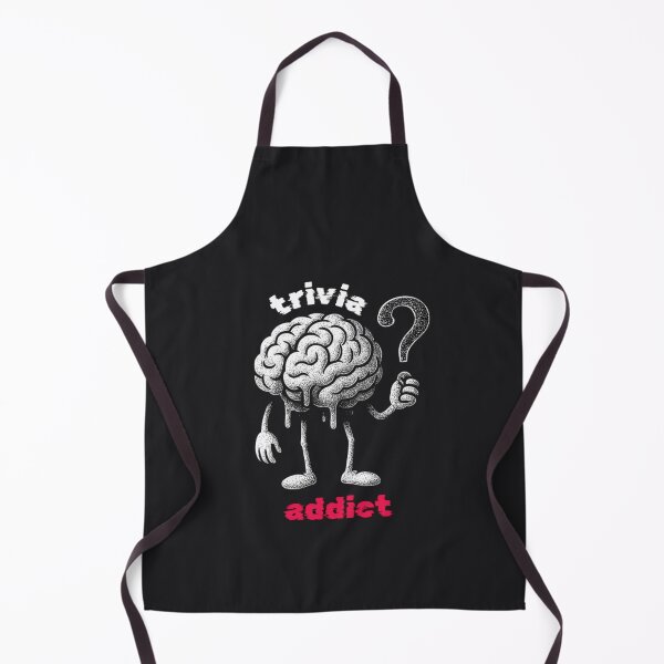 Item preview, Trivia Addict Funny Brain Pun designed and sold by SharpThreadZ.