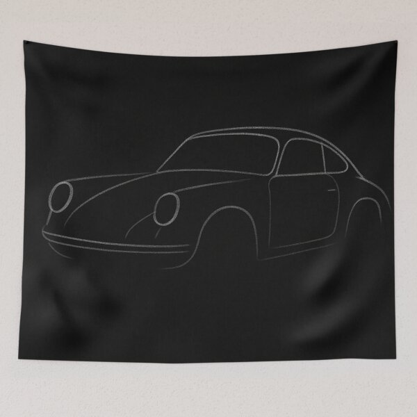 Item preview, Porsche 356 Coupe Silhouette Minimalist Line Art  designed and sold by Geo.