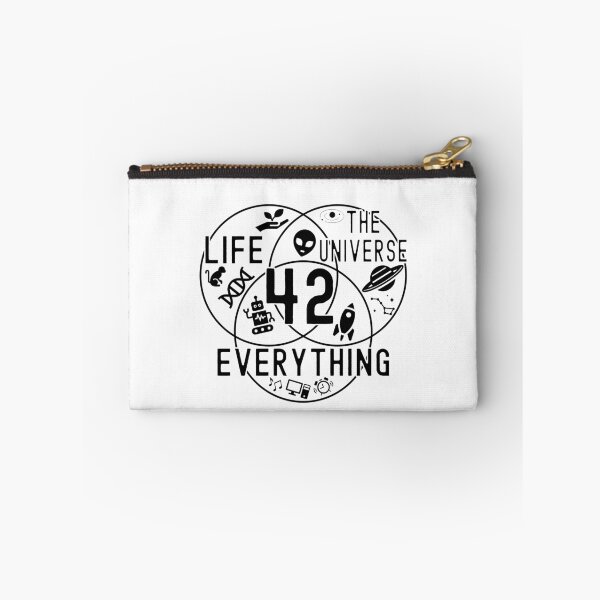 Item preview, 42 Venn Diagram Life Universe and Everything Math Teacher Black Text designed and sold by MathWare MathClips.