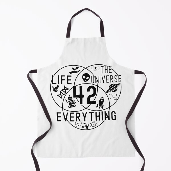 Item preview, 42 Venn Diagram Life Universe and Everything Math Teacher Black Text designed and sold by MathWare MathClips.