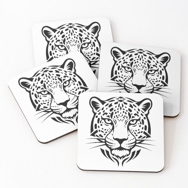 Item preview, Leopard Portrait: Tribal Big Cat Design designed and sold by Fuechse.