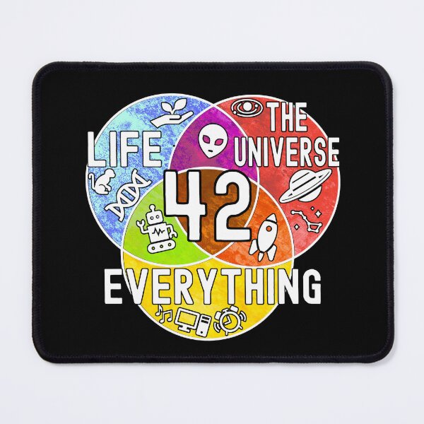 Item preview, 42 Venn Diagram Life Universe and Everything Math Teacher designed and sold by MathWare MathClips.