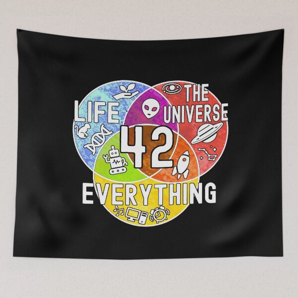 Item preview, 42 Venn Diagram Life Universe and Everything Math Teacher designed and sold by MathWare MathClips.