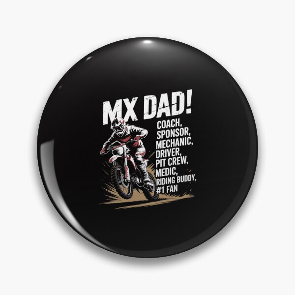 Item preview, MX Dad Coach Sponsor Mechanic Driver Riding Buddy Dirt Bike designed and sold by Minoloinan.