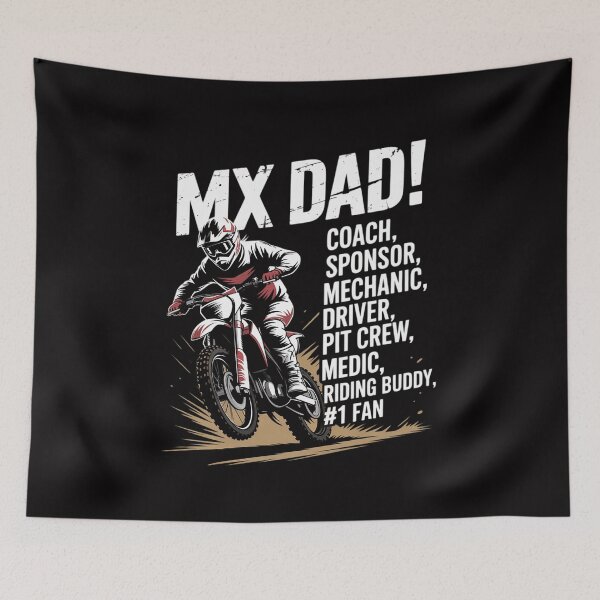 Item preview, MX Dad Coach Sponsor Mechanic Driver Riding Buddy Dirt Bike designed and sold by Minoloinan.