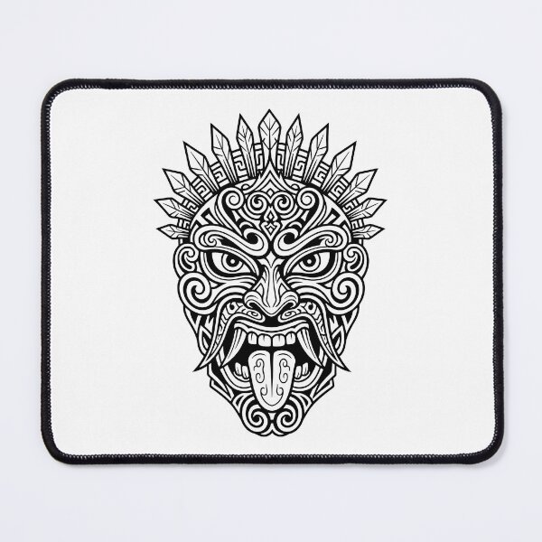 Item preview, Maori Warrior Mask: Haka Tribal Art designed and sold by Fuechse.