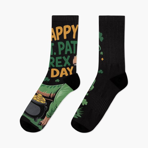 Item preview, Dinosaur St Patricks Day Happy St Pat Trex T rex Boys Men designed and sold by Minoloinan.
