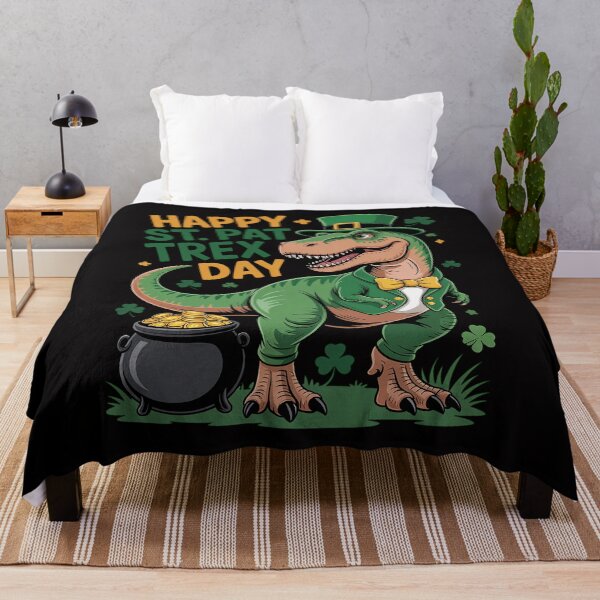 Item preview, Dinosaur St Patricks Day Happy St Pat Trex T rex Boys Men designed and sold by Minoloinan.
