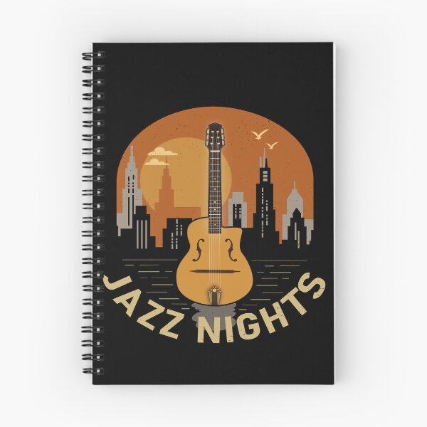 Item preview, Jazz Night Guitar Illustration designed and sold by JazzIsBlue7.