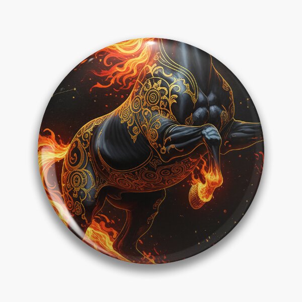 Item preview, Fiery Horse 2026 design, geometric, ornate, ornamental, dynamic designed and sold by 4Seasons.