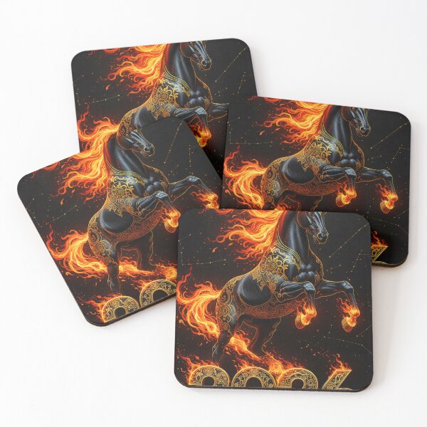 Item preview, Fiery Horse 2026 design, geometric, ornate, ornamental, dynamic designed and sold by 4Seasons.