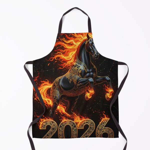 Item preview, Fiery Horse 2026 design, geometric, ornate, ornamental, dynamic designed and sold by 4Seasons.