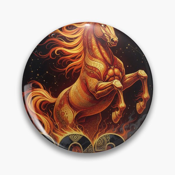 Item preview, Fiery Horse 2026 design, geometric, ornate, ornamental, dynamic designed and sold by 4Seasons.