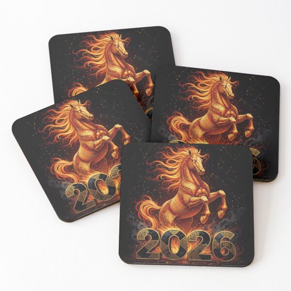 Item preview, Fiery Horse 2026 design, geometric, ornate, ornamental, dynamic designed and sold by 4Seasons.