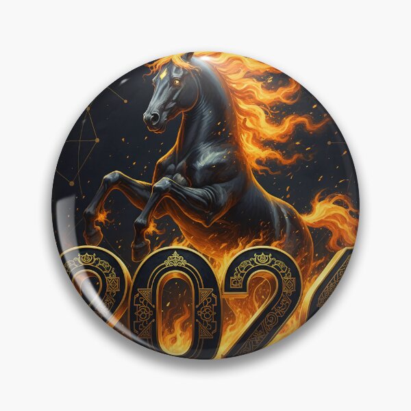 Item preview, Fiery Horse 2026 design, geometric, ornate, ornamental, dynamic designed and sold by 4Seasons.